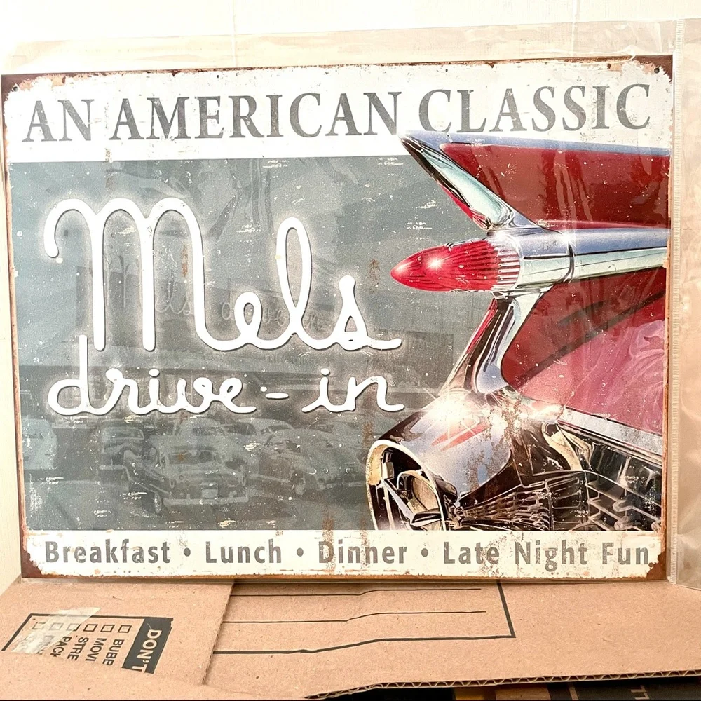 NEW Mel’s Drive-In Metal Sign